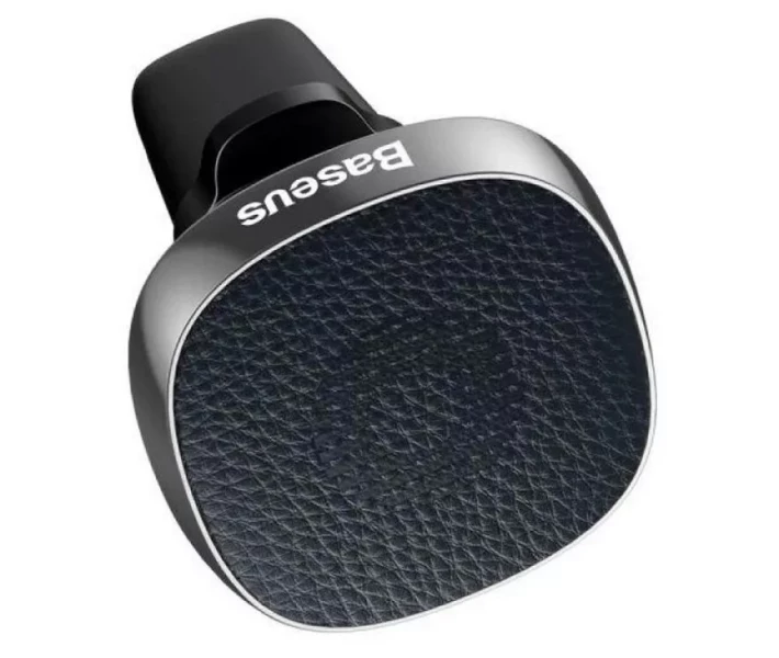 Фото - автомобильный держатель Держатель Baseus Magnetic Air Leather type (SUMQ-PR01) черн