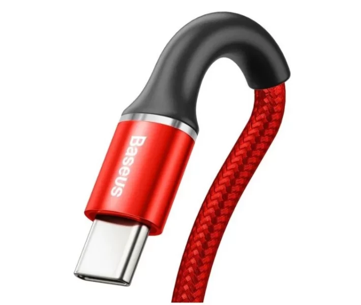 Фото - адаптер и кабель Baseus Halo USB Type-C 1м Red