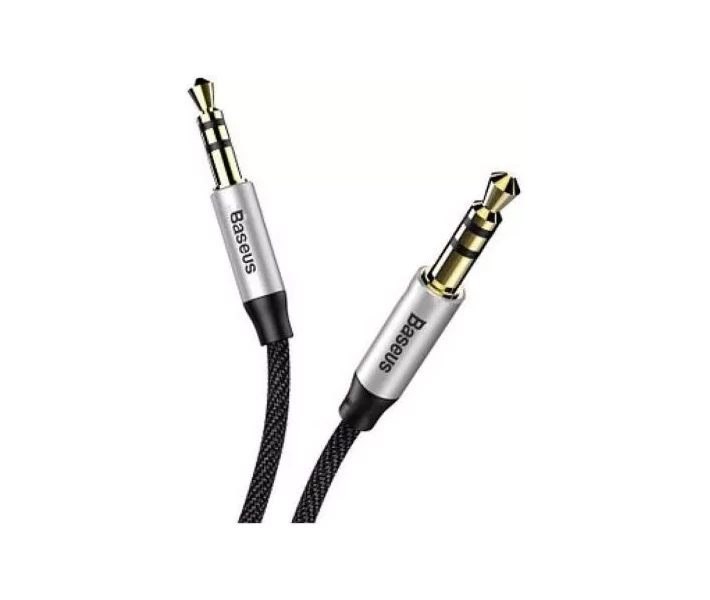 Фото - адаптер и кабель Аудиокабель Baseus Yiven AUX 3.5mm Audio Cable Cable 1.5m Silver/Black (CAM30-CS1)