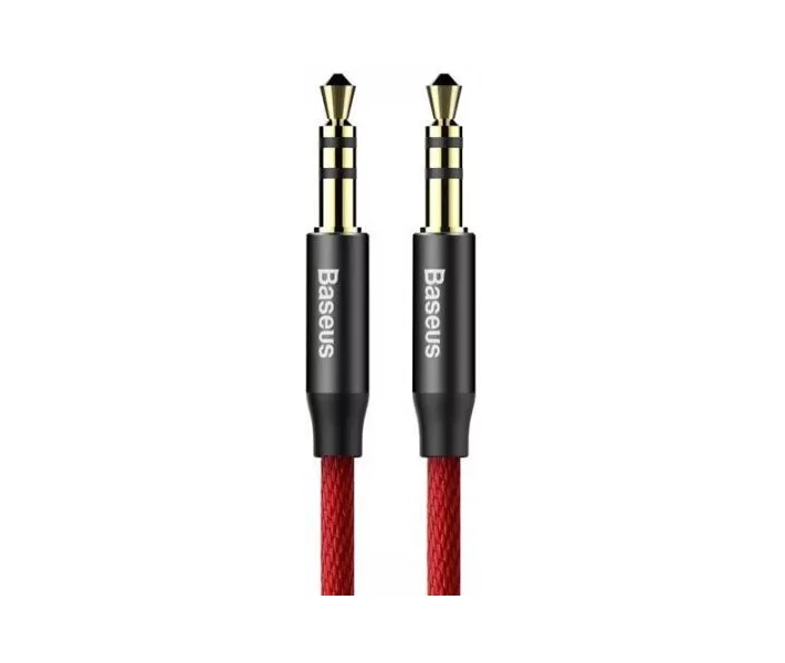 Фото - адаптер и кабель Аудиокабель Baseus Yiven AUX 3.5mm Audio Cable Cable 1.5m Red/Black (CAM30-C91)