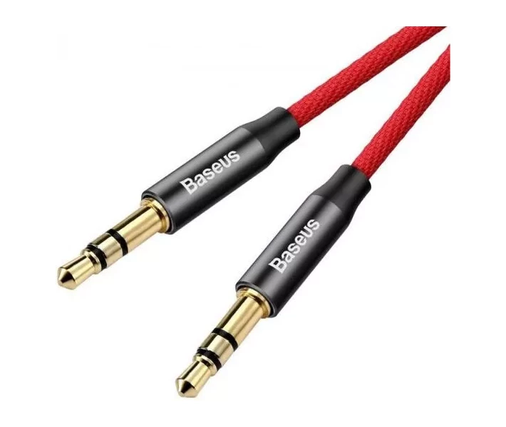 Фото - адаптер и кабель Аудиокабель Baseus Yiven AUX 3.5mm Audio Cable Cable 1.5m Red/Black (CAM30-C91)