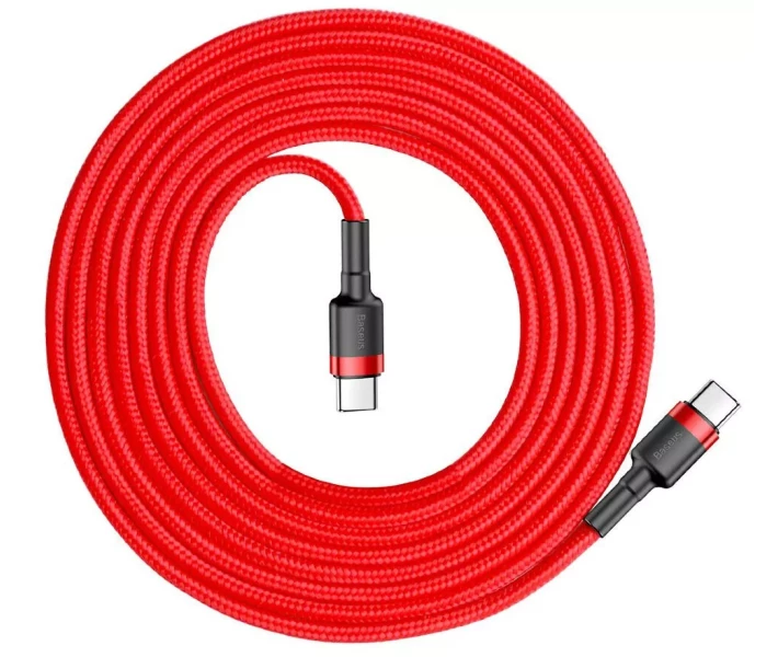 Фото - адаптер и кабель Кабель Baseus Type-C PD2.0 60W (20V 3A) 2m (CATKLF-H09) красный