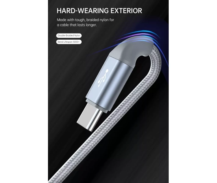 Фото - адаптер и кабель Кабель Romoss USB to Type-C 3A 1m (CB3035-631-G43H) серый