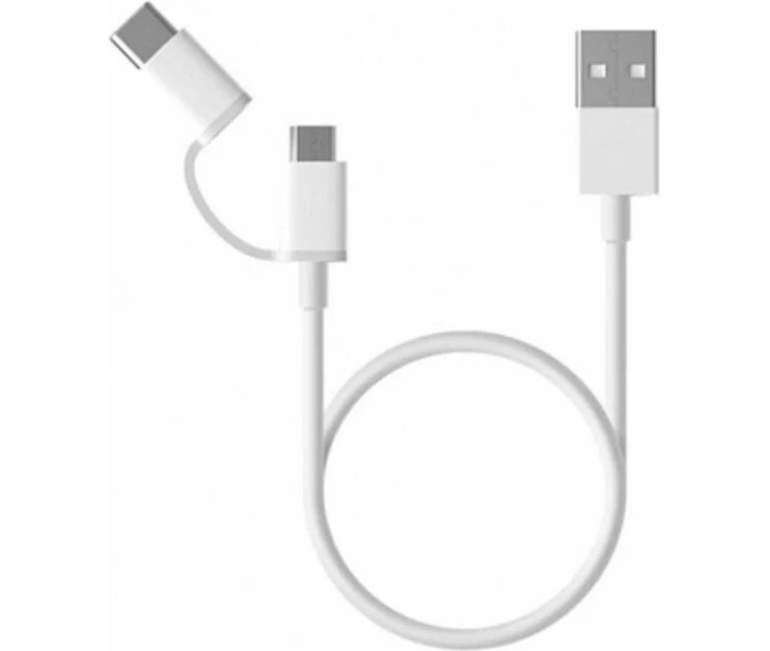 Фото - адаптер и кабель Кабель Xiaomi Mi 2-in-1 USB Cable (Micro USB to Type C) 1v (SJV4082TY)