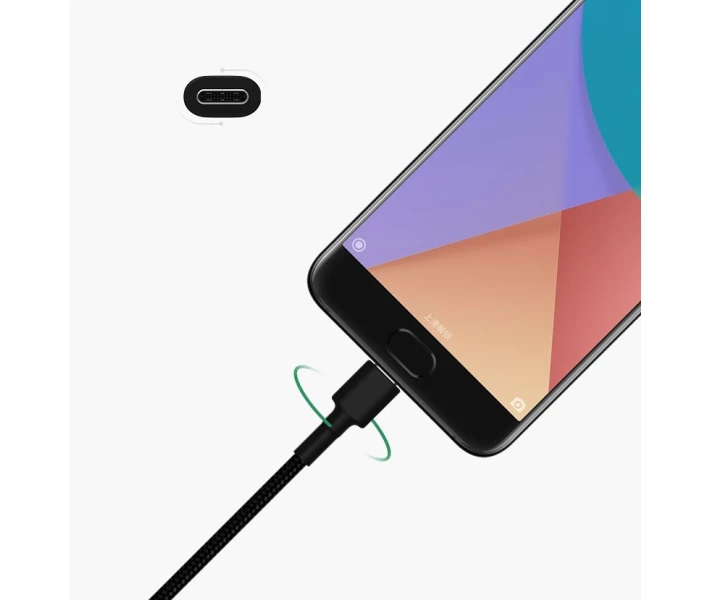 Фото - адаптер и кабель Кабель Xiaomi Mi Type-C Braide Cable Black
