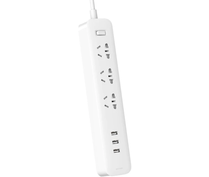 Фото - сетевой фильтр Удлинитель Mi Power Strip (3 розетки+3 USB) 27W Fast Charge
