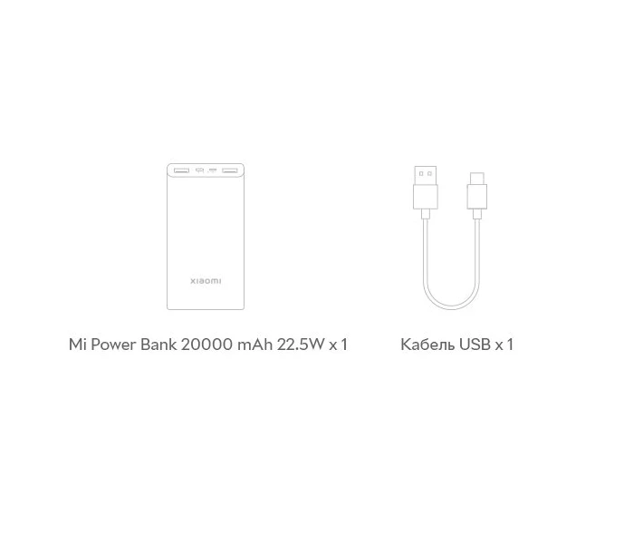 Фото - power bank Power Bank Xiaomi 20000mAh 22.5W (PB2022ZM)