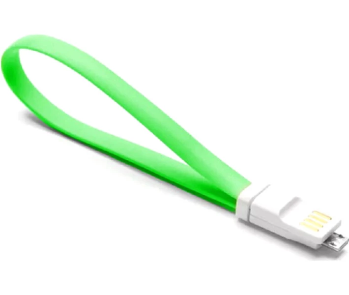 Фото - адаптер и кабель Кабель KingMi Colorful Portable USB cable 20CM Green