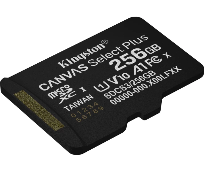 Фото - карту памяти Карта памяти Kingston MicroSDXC 256GB Canvas Select Plus Gen3 150MB/s A1 (SDCS3/256GBSP)