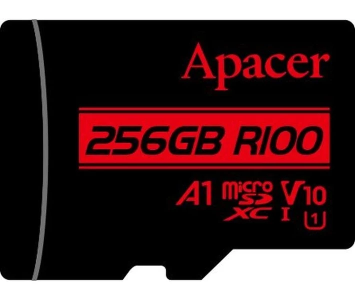 Фото - карту памяти Карта памяти Apacer microSDXC UHS-I 256GB R100 V10 A1 + SD adapter (AP256GMCSX10UB-R)