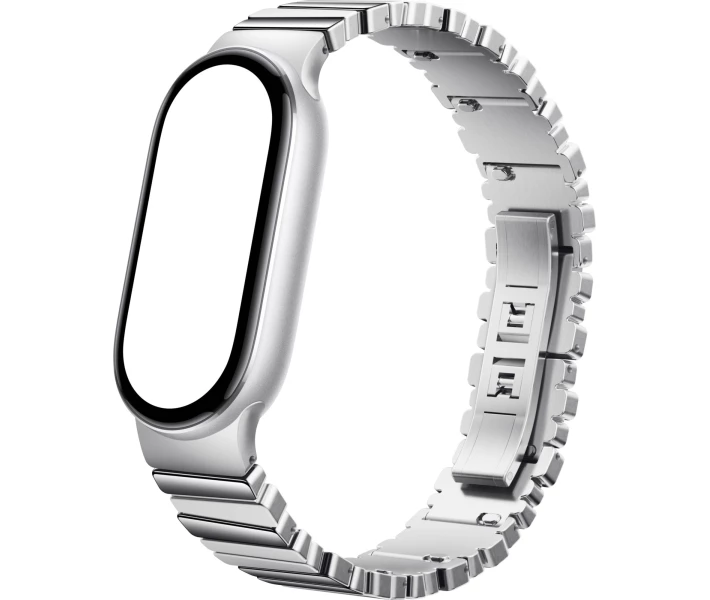 Фото - аксессуар к смарт-чсасам Ремешок Xiaomi к Band 10 Asymmetrical Metal Strap Серебряный BHR07YHGL