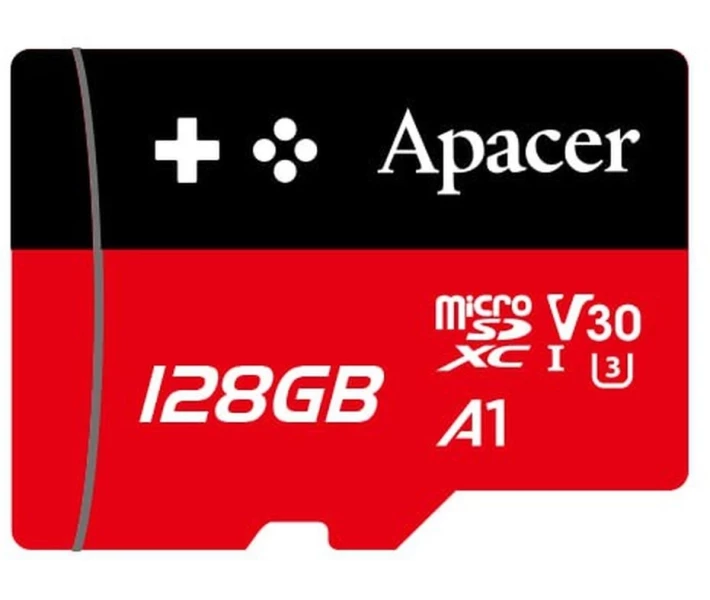 Фото - карту памяти Карта памяти Apacer microSDXC UHS-I U3 128GB V30 A1 (AP128GMCSX10U7-RAGC)