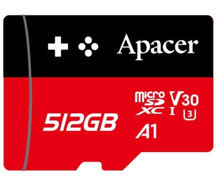 Фото - карту памяти Карта памяти Apacer microSDXC UHS-I U3 512GB V30 A1 (AP512GMCSX10U7-RAGC)