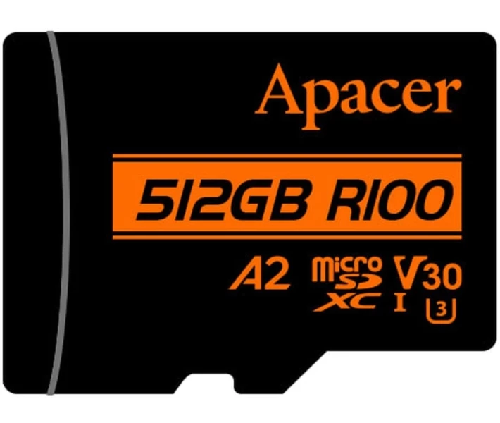 Фото - карту памяти Карта памяти Apacer microSDXC UHS-I U3 512GB V30 A2 +SD адаптер (AP512GMCSX10U8-R)