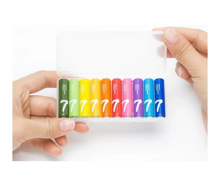 Фото - батарейку и аккумулятор Батарейка CUKTECH Rainbow AAAAlkaline (B07) 10шт/бл