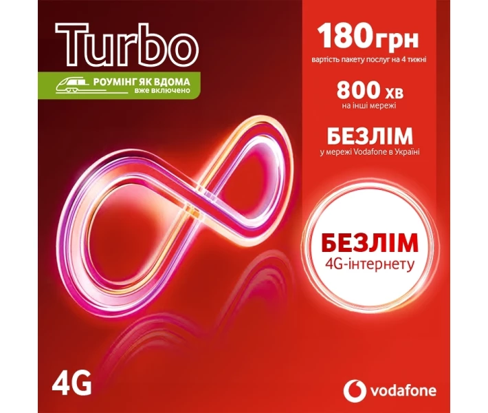 Фото - стартовый пакет Стартовый пакет VODAFONE Turbo