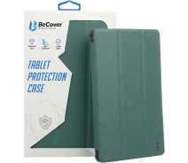 Купить - чехол  Чехол-книга Soft Edge TPU BeCover с креплением для стилуса для Xiaomi Redmi Pad SE 8.7" Dark Green (712566)