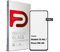 Купить - защитное стекло для смартфона  Защитное стекло ArmorStandart Pro Black (ARM78248) для Xiaomi Redmi 13 4G / Poco M6 4G