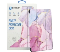 Купить - чехол  Чехол-книга Soft Edge TPU BeCover с креплением для стилуса для Xiaomi Redmi Pad SE 8.7" Pink Marble (712576)