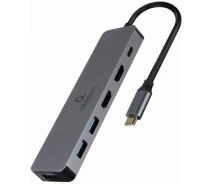 Купить - планшет  Док-станция Cablexpert USB-C Grey (A-CM-COMBO3-03)