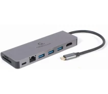 Купить - планшет  Док-станция Cablexpert USB-C Grey (A-CM-COMBO5-05) 