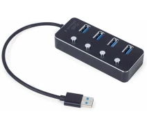 Купить - планшет  Концентратор USB3.2 Gen1 Gembird UHB-U3P4P-01