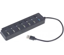 Купить - кардридер  Концентратор USB2.0/USB3.2 Gen2 Gembird UHB-U3P1U2P6P-01