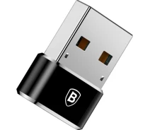 Купить - адаптер и кабель  Адаптер Baseus Mini Type-C female to USB (CAAOTG-01) черн.