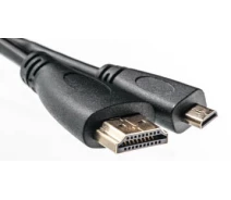 Купить - адаптер и кабель  Кабель PowerPlant HDMI - microHDMI 2m Gold Plated 1.3V KD00AS1242