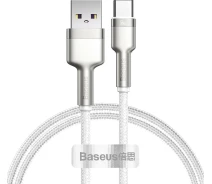 Купить - адаптер и кабель  Кабель Baseus USB to Type-C 66W 1m (CAKF000102) белый