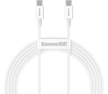 Купить - адаптер и кабель  Кабель Baseus Type-C/Type-C 100W 1m (CATYS-B02)белый