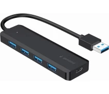 Купить - планшет  Хаб Gembird UHB-U3P4P-02, 4 порта USB 3.1, USB-A, USB-C PD