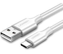 Купить - смартфон и телефон  Кабель UGREEN US287 USB to Type-C 3A 1,5m белый