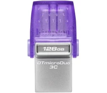 Купить - планшет  Флеш-память USB Kingston DT microDuo 3C 128GB USB-A+USB-C (DTDUO3CG3/128GB)