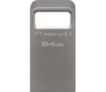 Купить - флешку  Флеш-память USB Kingston DTMicro 64GB Metal USB 3.1 (DTMC3/64GB)