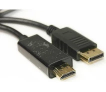 Купить - адаптер и кабель  Кабель PowerPlant HDMI - DisplayPort, 1.8м, позолоченные коннекторы, 1.4V