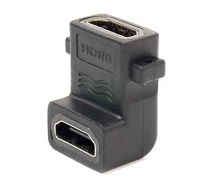 Купить - адаптер и кабель   -переходник PowerPlant HDMI AF - HDMI AF, панельный угловой