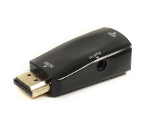 Купить - адаптер и кабель   -переходник PowerPlant HDMI - VGA+Audio с аудио кабелем 0.5м