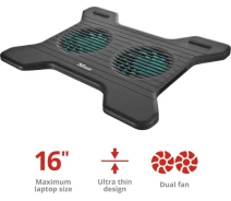 Купить - стол и подставку для ноутбука  Подставка для ноутбука Trust Cyclone Notebook Cooling Stand (17805)