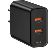 Купить - зарядное устройство для телефона и планшета  Baseus PPS QC 3порта 60W Black