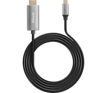 Купить - аксессуар к смартфону  адаптер USB Type C - HDMI Trust Calyx 1.8м Black (23332)