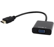 Купить - адаптер и кабель  Кабель HDMI -> VGA + jack 3.5mm Cablexpert (B-HDMI-VGA-03)