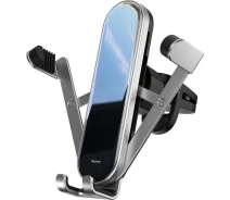 Купить - смартфон и телефон  Автомобильный держатель телефона Baseus Penguin gravity phone holder, Silver (SUYL-QE0S)