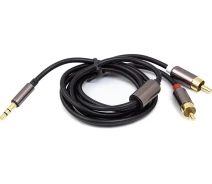 Купить - смартфон и телефон  Кабель PowerPlant 3.5мм Stereo Plug - 2*RCA, 1.5 м (CA912834)