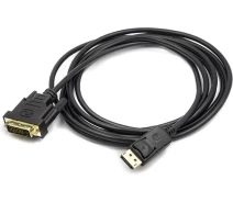 Купить - адаптер и кабель  Кабель PowerPlant DisplayPort - DVI, 3м (CA911165)