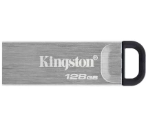 Купить - флешку  Флеш-память Kingston DT Kyson 128GB USB 3.2 Silver/Black (DTKN/128GB)