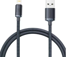 Купить - адаптер и кабель  Кабель Baseus USB to Lightning 2.4A 1.2m (CAJY000001) черный