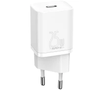 Купить - аксессуар к смартфону  Зарядное устройство для Baseus Super Si 1C 25W (CCSP020102) белый