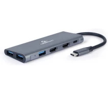 Купить - планшет  Док-станция Cablexpert USB-C Grey (A-CM-COMBO3-01)