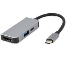 Купить - планшет  Док-станция Cablexpert USB-C Grey (A-CM-COMBO3-02)